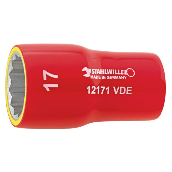 STAHLWILLE スタビレー 12171VDE-12 3/8SQ 絶縁ソケット 02380012 工具 ツール DIY 作業工具 道具[21] 5,436円