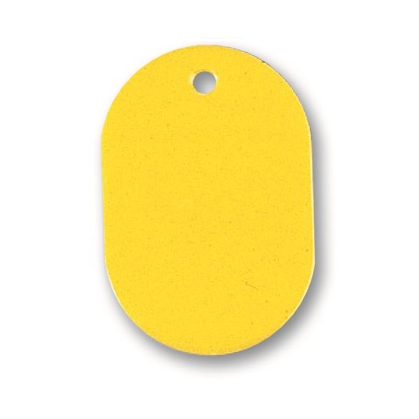 (まとめ) ソニック 電話番号札 小 無地 黄NF-751-Y 1書き割り（100個：10個×10容器に並べる）  【×10書き割り】[21]