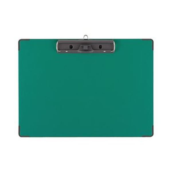 （まとめ）コクヨ 用箋挟B（クロス貼り）カラーA4ヨコ 緑 ヨハ-C23G 1セット（10枚）【×3セット】[21]