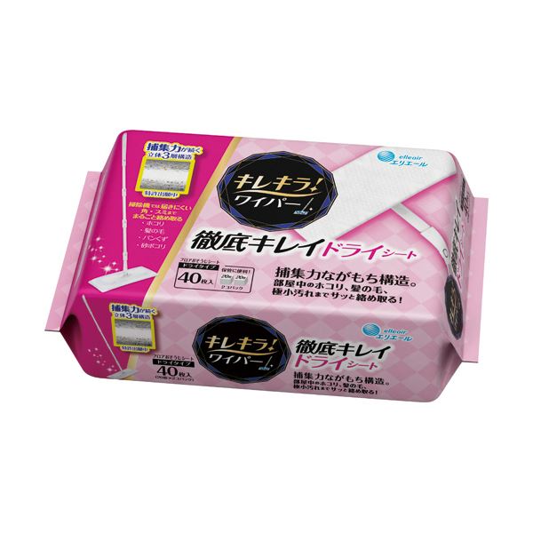 （まとめ）大王製紙 エリ叫び泣き キレキラ！ワイパ徹底キレイ 素っ気ない腰掛け （20枚×2袋） 1容器に並べる 【×10書き割り】[21]