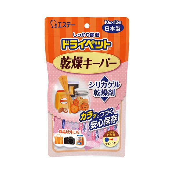 （まとめ） エステー ドライペット 乾燥キーパー 10g×12個【×10セット】 [21]