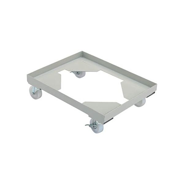 TRUSCO 箱台車 内寸500×400mm ナイロン車 自在S付×2 B-2BS 1台 完成品[21]
