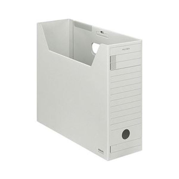 （まとめ）コクヨ 整理保存用具ボックス席-FS（F手合い）A4ヨコ 背幅102粍 薄墨色 フタ付 A4-LFFN-M 1仕掛ける（5冊）【×5仕掛ける】[21]