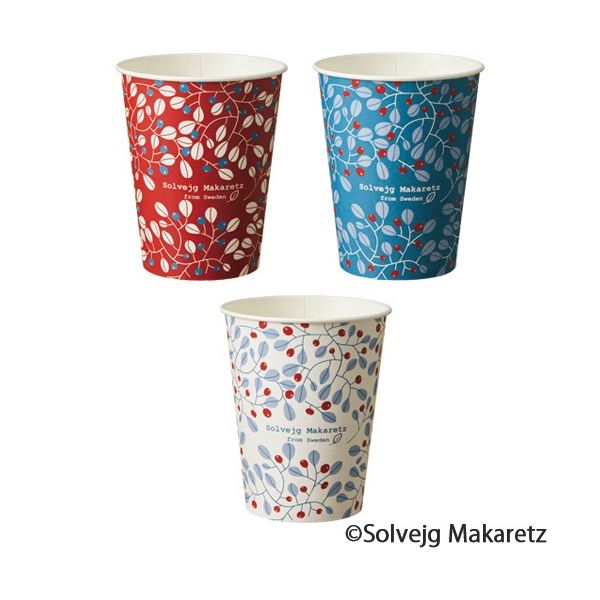 (まとめ) TANOSEE 紙コップ Berry(ベリー) 275ml(9オンス) 1パック(100個) 【×5セット】 [21]