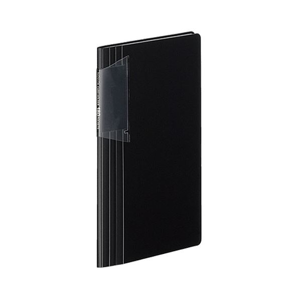 コクヨ カードホルダー（ノビータ）（固定式 スリムタイプ）180名 ヨコ入れ 黒 メイ-N118D 1セット（10冊）[21]