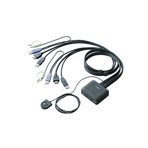 エレコム パソコン切替器/HDMI対応 KVM-HDHDU2 [21] 13,851円