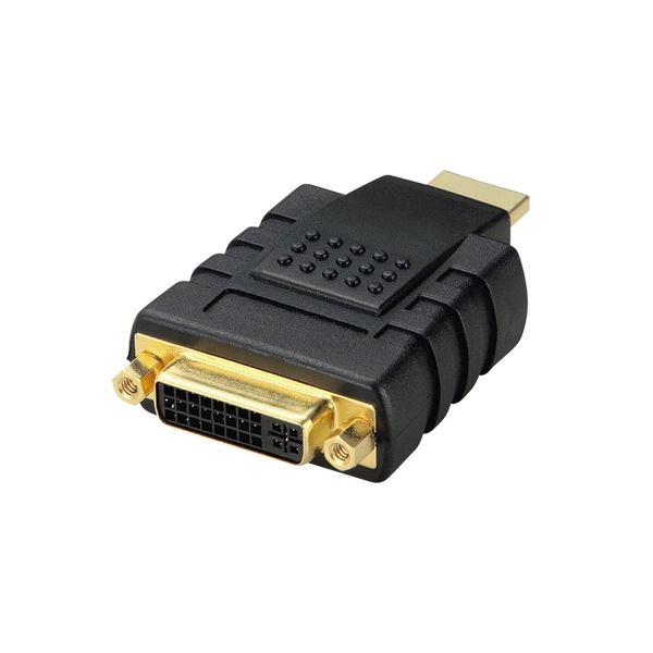 （まとめ）エレコム DVI HDMI変換アダプタ(DVI-D24pin)メス-HDMIオス AD-DTH 1個【×2セット】[21]