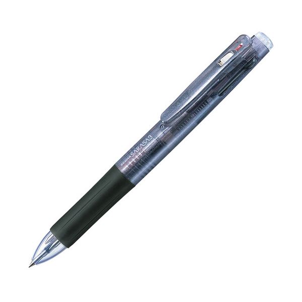 （まとめ） ゼブラ 3色ゲルインクボールペンサラサ3 0.5粍 （軸色 黒） J3J2-BK 1本 【×30書き割り】[21]