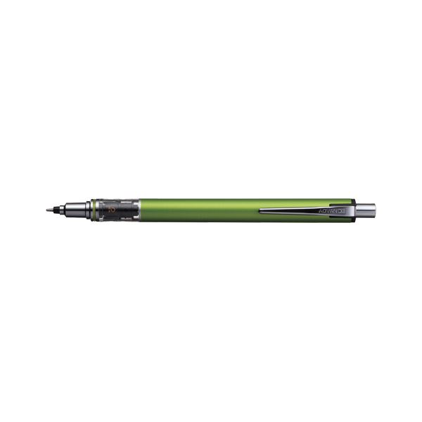 （まとめ） 三菱鉛筆 クルトガ アドバンススタンダード 0.5mm ライムグリーン 【×10セット】 [21]