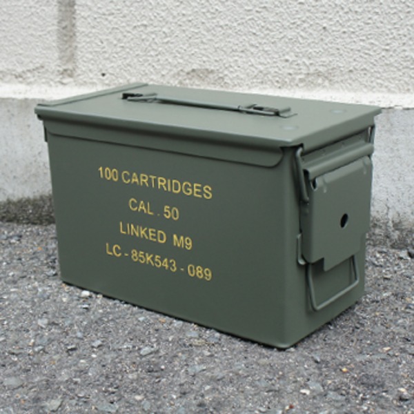 アメリカ軍 アンモボックス 弾薬入れ箱 オリーブ スティール 米軍 レプリカ ミリタリーウェア ミリタリーグッズ 軍モノ [21]