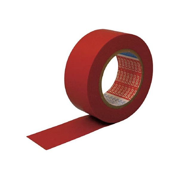 (まとめ) テサテープ ラインマーキングテープ 赤 50mm×33m 4169N-PV8-R 1巻 【×3セット】[21]