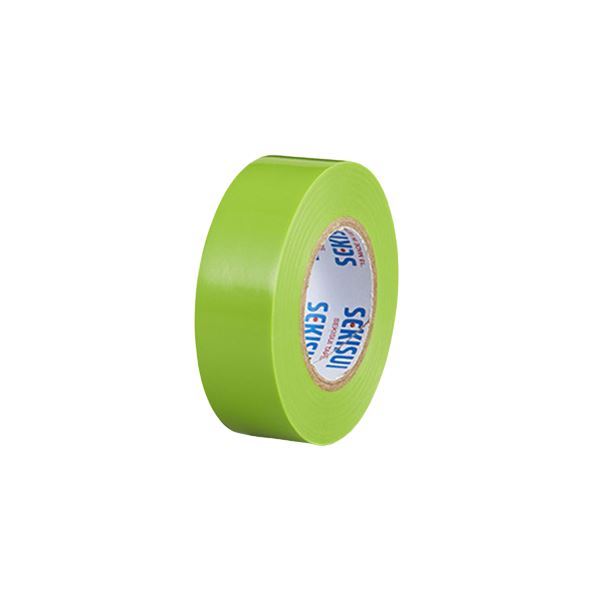 （まとめ） 積水 エスロンテープ #360 幅19mm×長10m 若草 【×30セット】[21]