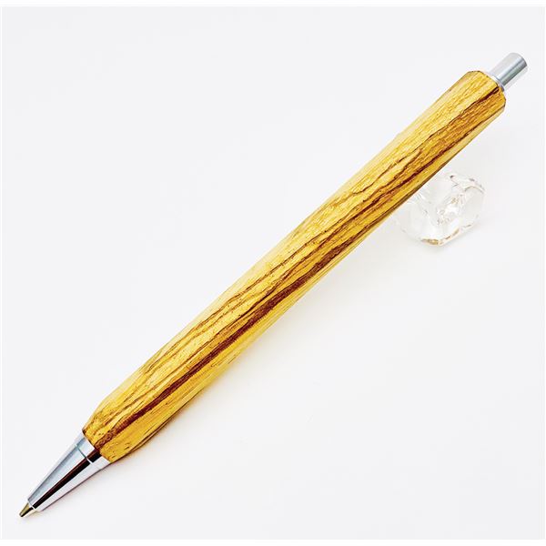 八角シャープペンシル/文房具 【ゼブラウッド ベージュ】 木製 日本製 文具 オフィス用品 ステーショナリー [21]｜家具・インテリア雑貨　カグール