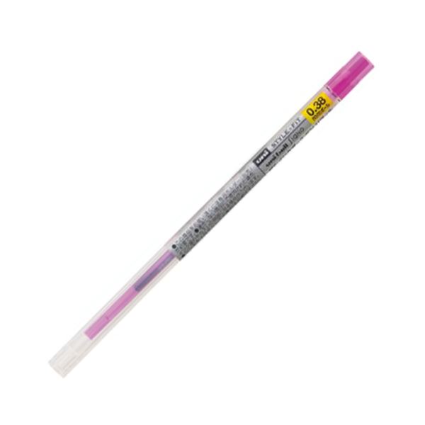 (まとめ) 三菱鉛筆 ゲルインクボールペンスタイルフィット 替芯 0.38粍 サクラ色 UMR10938.13 1書き割り（10本）  【×10書き割り】[21]