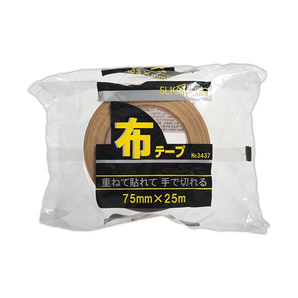(まとめ) スリオンテック 布テープ No.343720 75mm×25m No.343720-75x25 1巻 【×30セット】[21]