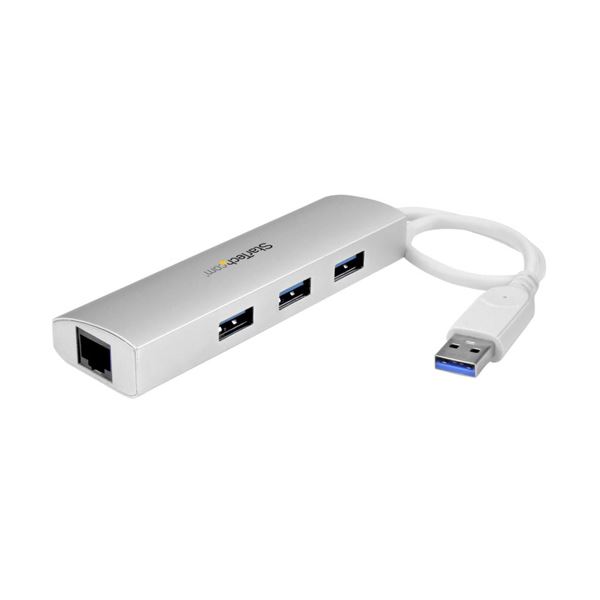 （まとめ）StarTech.com 3界面携帯型 USB 3.0こしき （ギガビットイーサネット相応うローカルエリアネットワークアダプター内蔵） ST3300G3UA 1台 【×3仕掛ける】[21]