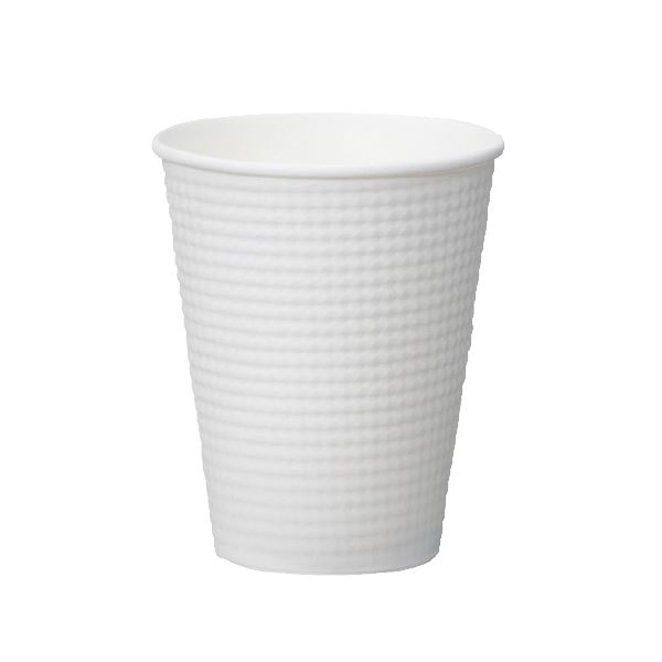 (まとめ）サンナップ エンボスカップホワイト 340mL 25個入【×10セット】 [21]