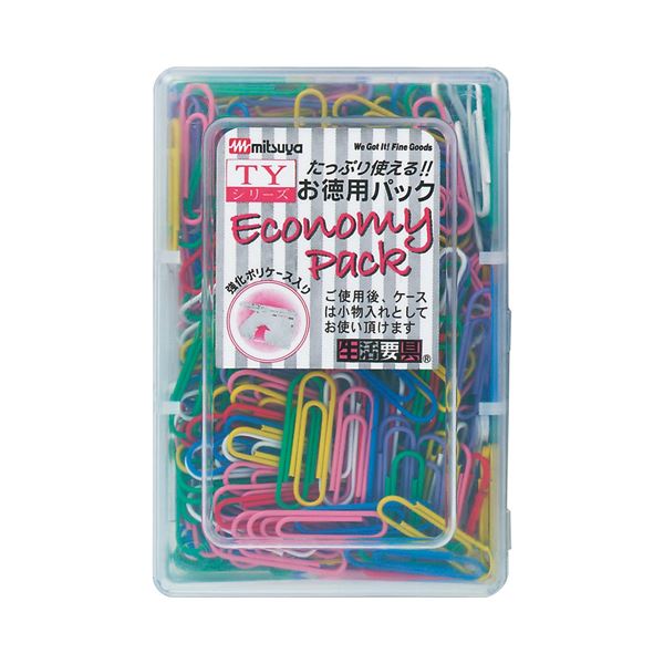 (まとめ) ミツヤ カラーゼム 大 28粍 7色アソート TY-25 1箱（約360本）  【×30書き割り】[21]