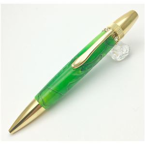 日本製 スワロフスキー ボールペン/文房具 【グリーン】 パーカータイプ 芯：0.7mm 文具 オフィス用品 『Acrylic』 [21]