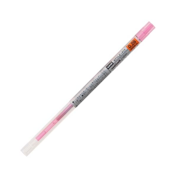 (まとめ) 三菱鉛筆 ゲルインクボールペンスタイルフィット 替芯 0.28粍 サクラ色サクラ色 UMR10928.66 1書き割り（10本）  【×10書き割り】[21]