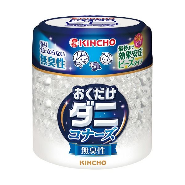 (まとめ) 大日本除蟲菊 KINCHO ダニコナーズ ビーズタイプ 60日 無臭性 1個 【×20セット】[21]