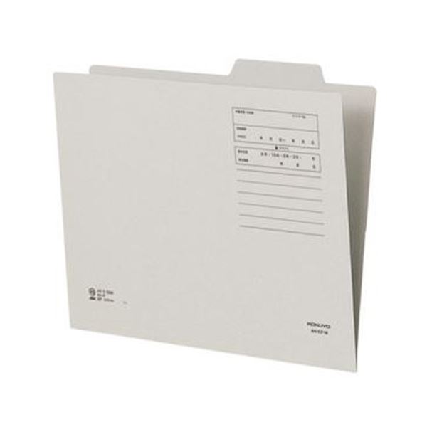 （まとめ）コクヨ 個別フォルダー（間伐材使用）A4 グレー A4-KIF-M 1セット（10冊）【×10セット】[21]