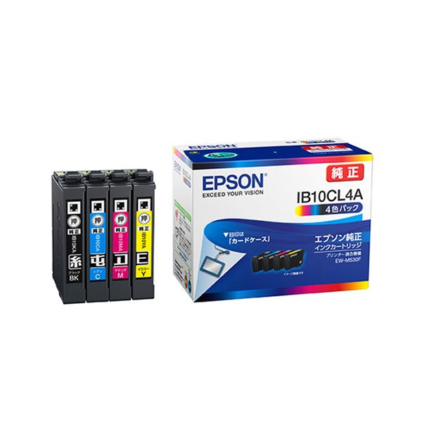 エプソン(EPSON) 【純正】 インクカートリッジ 4色パック(ブラック、シアン、マゼンタ、イエロー) IB10CL4A [21]