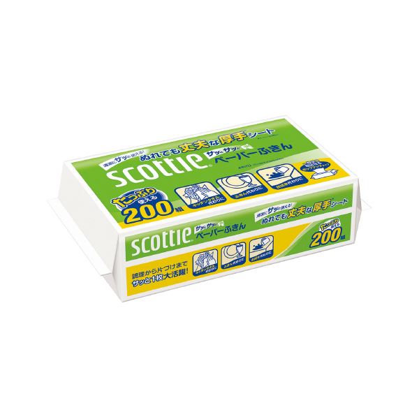 日本製紙クレシア スコッティペーパーふきん 200シート×30P [21]