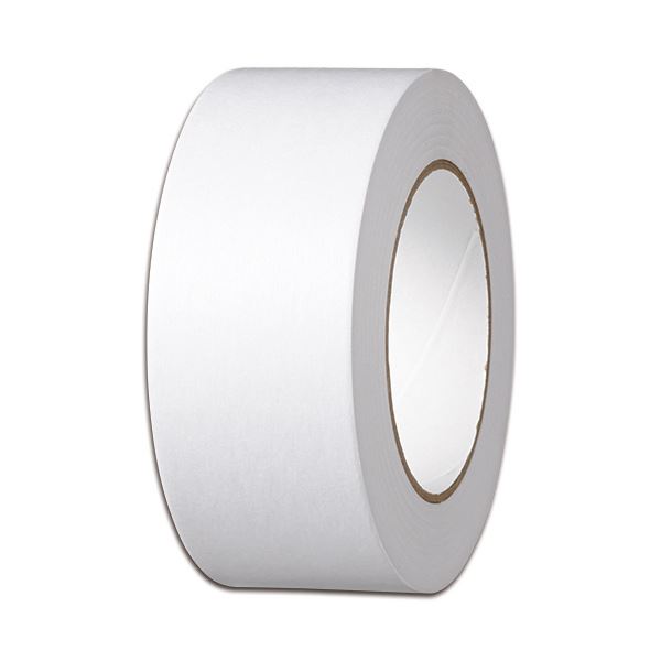 TANOSEE クラフトテープ重ね貼可能 50mm×50m 白 1セット（50巻）[21]