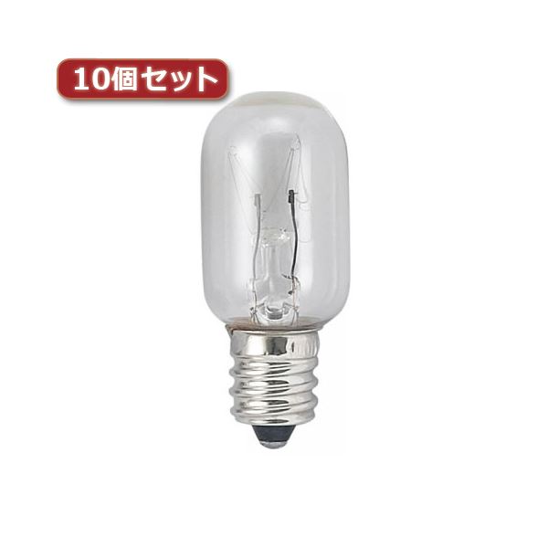 （まとめ）YAZAWA ナツメ球 T20 E12 20W クリア10個セット T201220CX10【×2セット】[21]