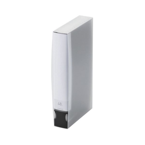 (まとめ) エレコム DVD／CD用ディスクファイル 48枚収納 ブラック CCD-FS48BK 1個 【×10セット】[21]