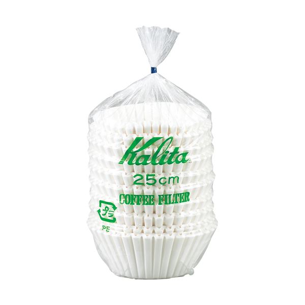 (まとめ) カリタ 立ロシ コーヒーフィルター 25cm 1セット(500枚：250枚×2パック) 【×5セット】 [21]