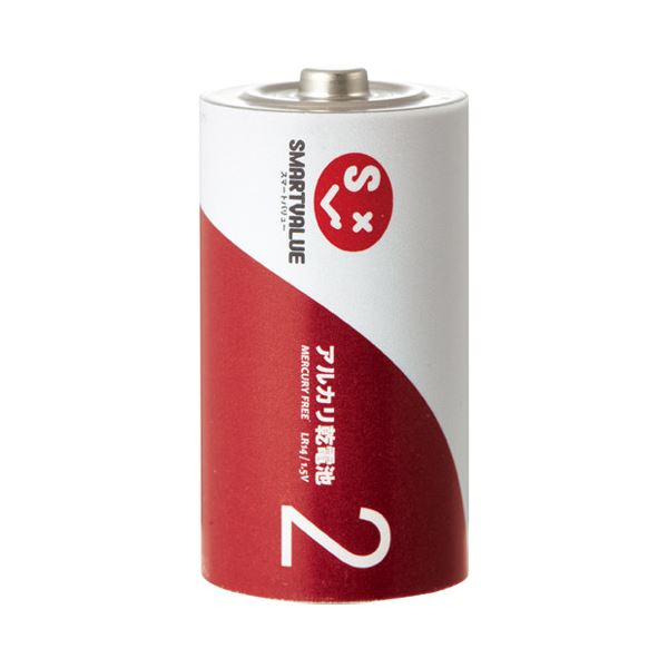 （まとめ） かっこ良いありがた味 塩基蓄電池！） 単2×2本 N222J-2P【×30仕掛ける】 [21]