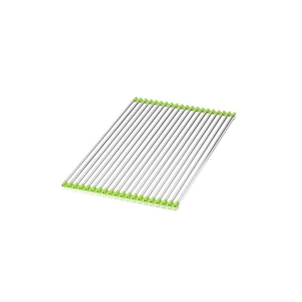 水切りラック キッチン用品 幅57.4×奥行33cm グリーン KS-2764 スノコロロ ふきん スポンジ 食器 野菜 洗い物 流し台 シンク [21]