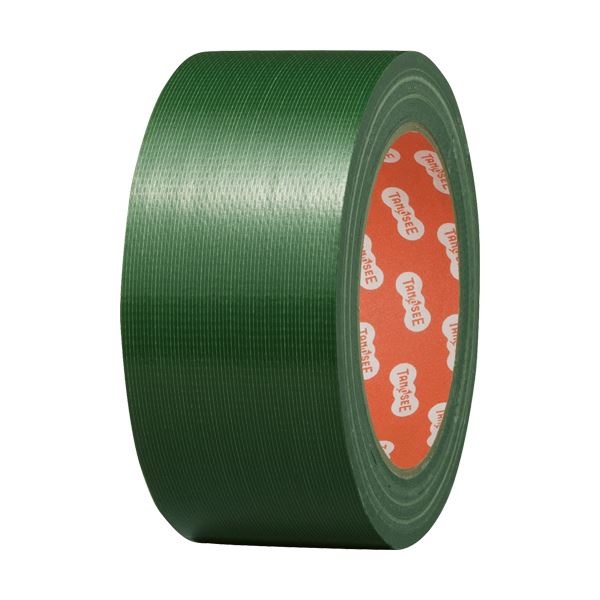 TANOSEE 布テープ（カラー）50mm×25m 緑 1セット（30巻）[21]