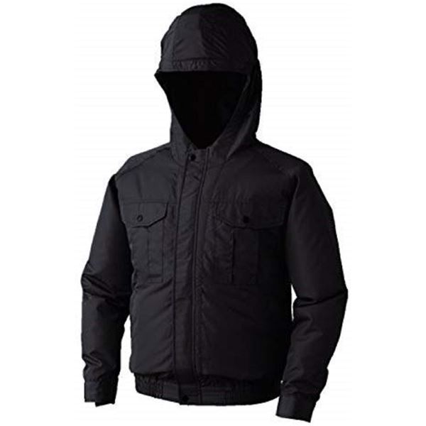 KU90810 空調服 R ポリエステル製フード付き 服のみ チャコール 3L [21]
