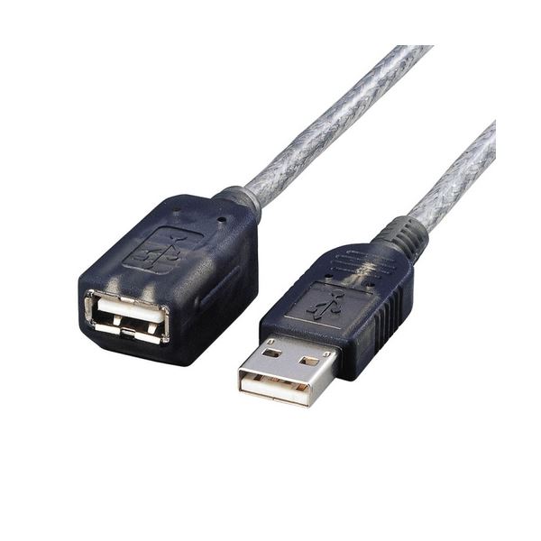 (まとめ) エレコムマグネットUSB1.1取りひろげる有線テレビ (A)雄-(A)刃針 黒鉛 1.0m USB-EAM1GT 1本 【×10書き割り】[21]