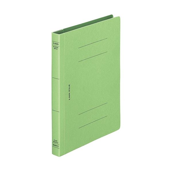 (まとめ) ライオン事務器 フラットファイル(環境)樹脂押え具 B6タテ 150枚収容 背幅18mm 緑 A-549KB6S 1冊 【×30セット】[21]