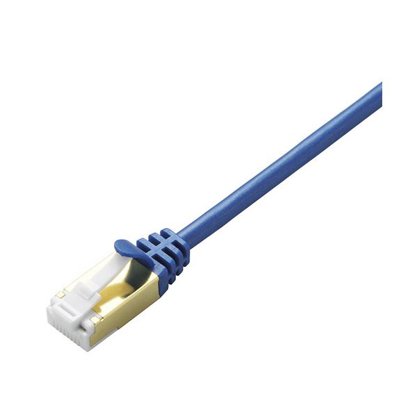 （まとめ）エレコムツメ折れ押しとどめるか細いローカルエリアネットワーク有線テレビ(Cat7相応う) ブルーメタリック 1.0m LD-TWSST/BM10 1本【×3書き割り】[21]