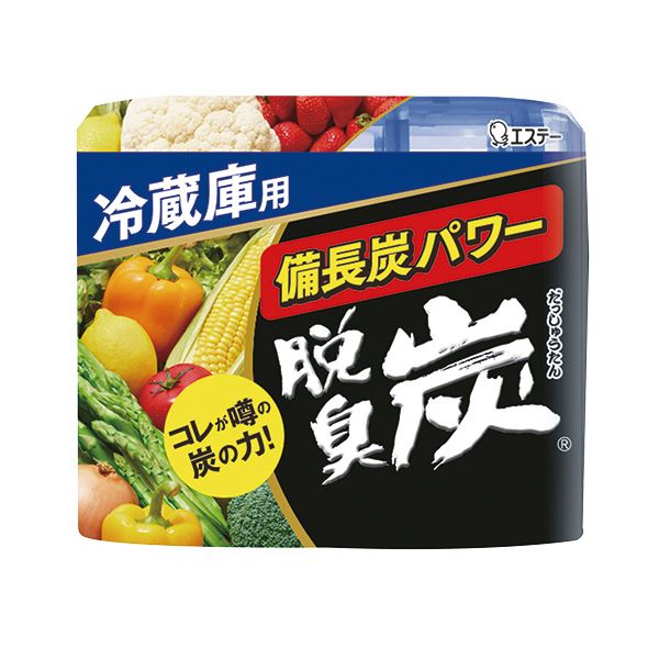 (まとめ) エステー 脱臭炭 電気冷蔵庫用 140g 1書き割り（3個）  【×10書き割り】[21]