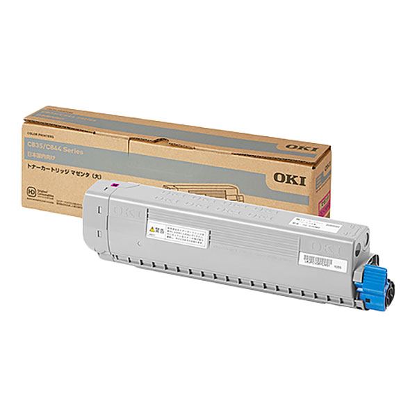 （まとめ）【純然たる品】OKI TC-C3BM2 トナーカートリッジ マゼンタ 大【×5書き割り】[21]