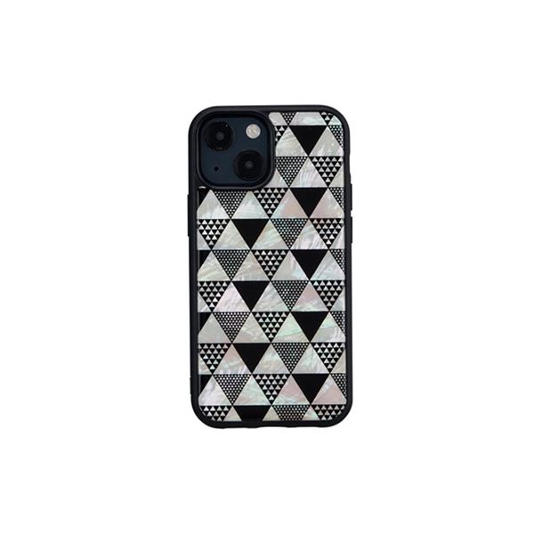 ikins 天然貝ケース for iPhone 13 mini Pyramid I21042i13MN [21]