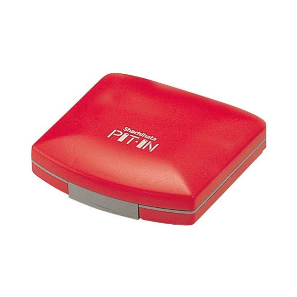 (まとめ) シヤチハタ 押し手ケースピット・インエコス パウダーコンパクト手合い 赤いこと CPN-1EC 1個 【×20書き割り】[21]