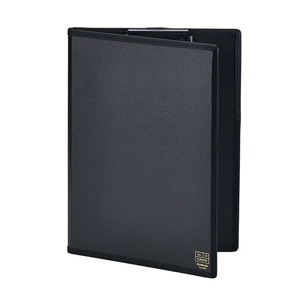 (まとめ) キングジム オールインクリップボード(カバー付き) A4タテ 黒 5995クロ 1枚 【×3セット】[21]