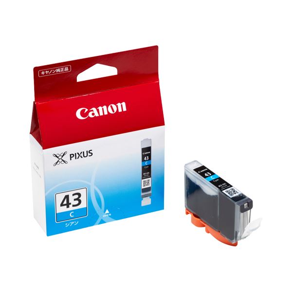 (まとめ) キヤノン Canon インキ貯蔵タンク BCI-43C シアン 6377B001 1個  【×10仕掛ける】[21]