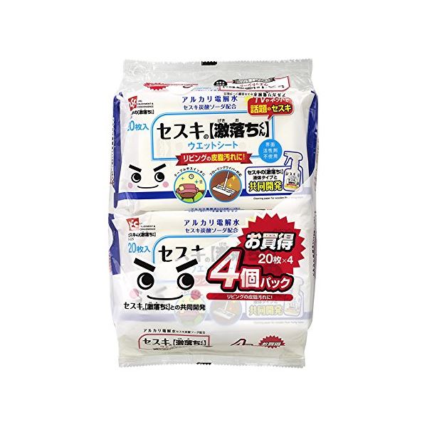 (まとめ) セスキの激挙げ句の果てくん腰掛け/情の籠もった腰掛け 【フローリング用】 4容器に並べる入り口・入口 80枚 洗い濯ぎ装置 【12個書き割り】 [21]