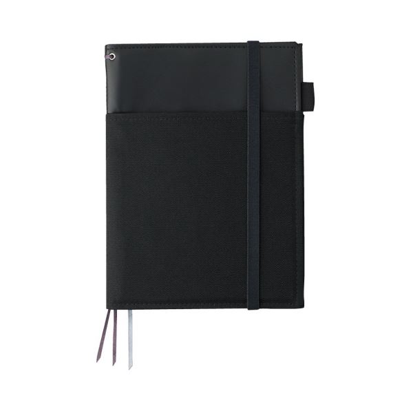 コクヨ 押しかぶせる万覚え帳（SYSTEMIC）2冊封じこめる・輪っか万覚え帳手合い・合皮 A5 黒 ノ-V685B-D 1仕掛ける（5冊）[21]