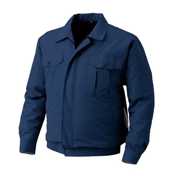 KU90720 空調服 R ポリエステル製遮熱長袖ブルゾン 服のみ ダークブルー M [21]