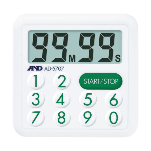 (まとめ) A&D 防滴100分間タイマーAD5707 1個 【&times;10セット】[21]｜家具・インテリア雑貨　カグール