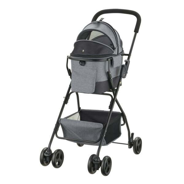 愛玩動物手押し車 ミニモ 薄墨色 （愛玩動物備品）【代引不可】[21]